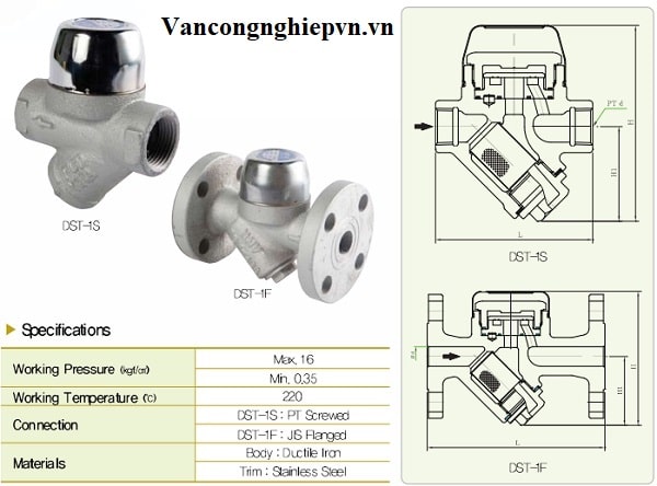 catalogue bẫy hơi đồng tiền