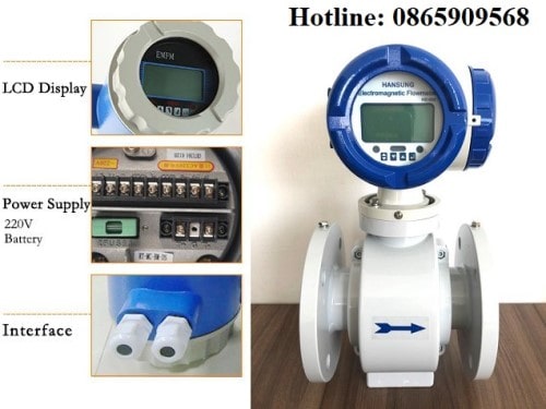 Cấu tạo đồng hồ đo nước điện từ