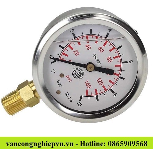 Đồng hồ đo áp suất khí nén có dầu