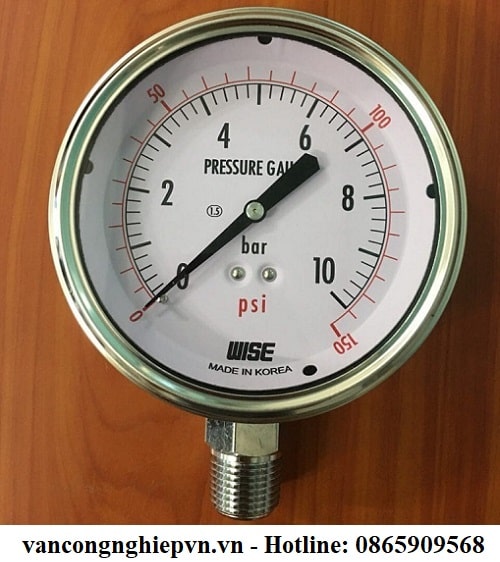 Đồng hồ đo áp suất khí nén inox