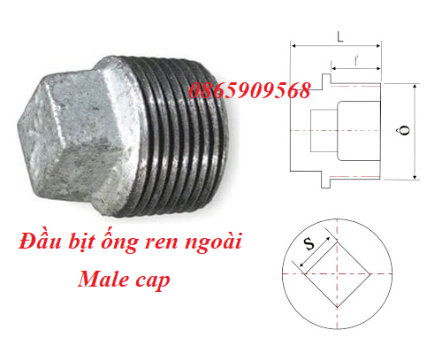 Cấu tạo đầu bịt ống thép ren