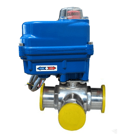 Van bi điều khiển điện inox vi sinh
