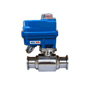 Van bi inox vi sinh điều khiển điện