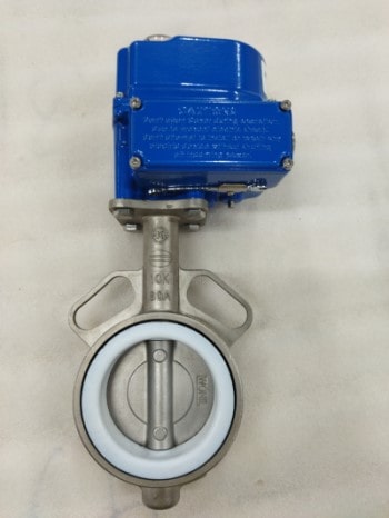 Van bướm inox điều khiển điện Kosaplus Hàn Quốc
