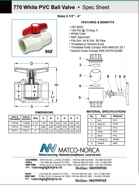 Catalogue van bi nhựa PVC