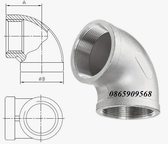 Cấu tạo cút ren inox